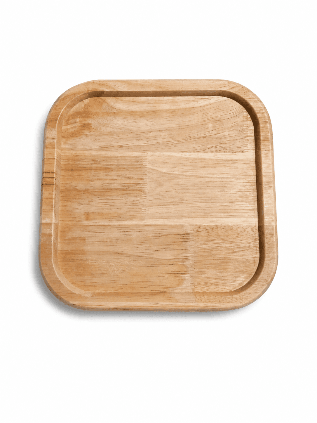 Plateau carré personnalisé en bois d’hévéa 3